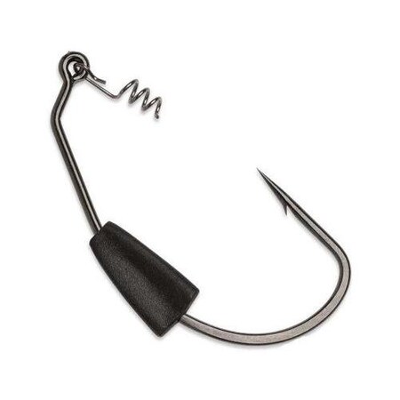 Vmc Heavy Duty Weighted Swimbait Hook, Size 60 14 Oz, Extra Wide Gap, Black Nickel, 4PK HDWSB14#6/0BNPP